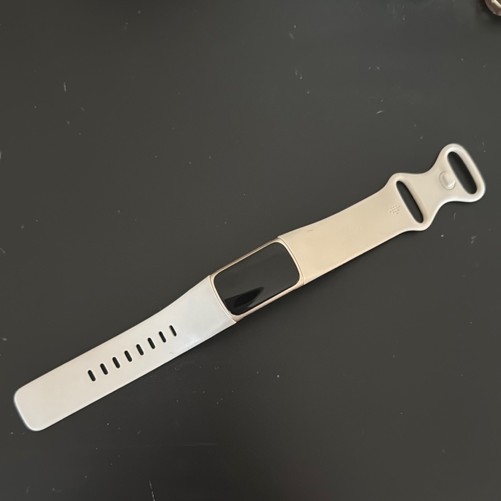 Smart Fitness Tracker with white Band